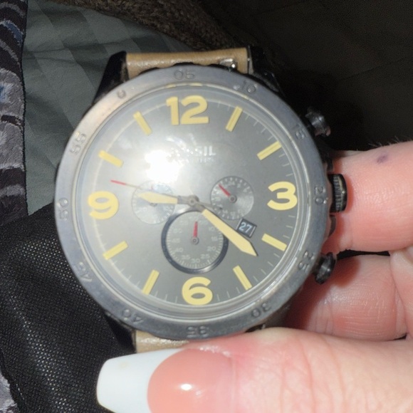 Fossil Watch Nate JR1487 Men's BROWN - Picture 9 of 10